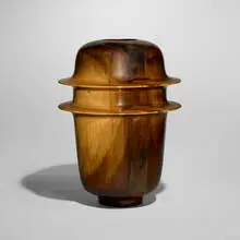 Ed Moulthrop, Large Saturn Bowl, 1988, figured tulipwood