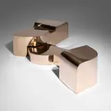 Jim Cole, Sculptural bench, 2013, polished bronze