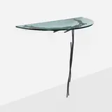 Howard Meister, Betrayal Becomes The Muse (Wall-mounted Console), 1996, lacquered steel, glass
