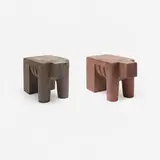 Terence Main, Guerillas, set of two, c. 1989, dyed concrete