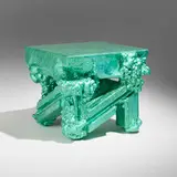 Chris Schanck, Occasional table from the Alufoil series, 2014, polystyrene, aluminum foil, resin