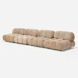 Mario Bellini, Camaleonda modular seating, 1971, upholstery, plastic, nylon cord, steel