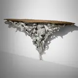 Fernando and Humberto Campana, Prototype Noah wall shelf, 2017, cast aluminum, bronze