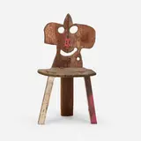 Serban Ionescu, Folk #2, 2018, reclaimed and painted wood, steel, enameled steel