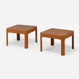Isamu Kenmochi, Occasional tables, pair, 1967, teak