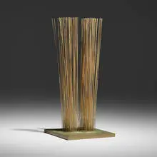 Harry Bertoia, Untitled (Sonambient), c. 1962, gold-plated steel, bronze