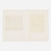Two works from Quelques fables de La Fontaine by François-Xavier Lalanne, 2002, etching on paper, sold Feb 2026