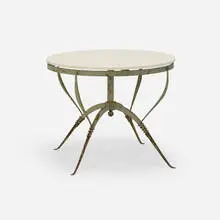 Raymond Subes, Dining table, c. 1930, marble, painted steel
