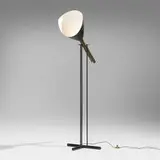 Angelo Lelii, Televisione floor lamp, model 12627, c. 1956, enameled steel and aluminum, brass-plated metal
