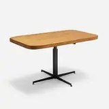 Charlotte Perriand, Adjustable table from Les Arcs, Savoie, c. 1968, pine, enameled steel