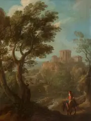 Andrea Locatelli, Figures by a classical ruin, a pair, (2)
