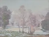 Dalry in Winter by George Houston Rsa Rsw Rgi, sold Feb 2018