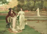 Herbert Blande Sparks, The proposal, watercolour