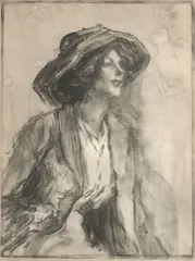 Albert de Belleroche, A collection of four lithographs depicting women, on various papers, each signed in pencil, various sizes (4)
