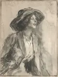 Albert de Belleroche, A collection of four lithographs depicting women, on various papers, each signed in pencil, various sizes (4)
