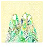 Issam El-Said, Two Women, Etching with aquatint printed in colours, on wove