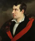 Samuel Drummond, Portrait of the poet George Gordon Byron, bust length, oil on canvas