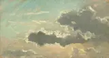 Richard Fresenius, Zwei Wolkenstudien, Jeweils Öl auf Leinwand auf Pappe