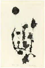 Blinky Palermo, Afrika, 1962, Holzschnitt auf Japanpapier