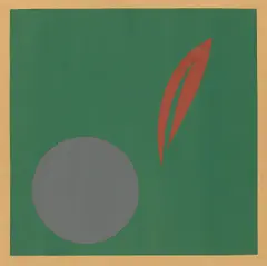 Erich Mrozek, Ohne Titel, 1929, 3 Blatt: Collagen aus farbig bemalten bzw. Buntpapieren, jeweils auf bräunlichem Papier