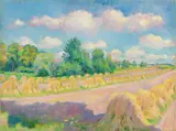 Conrad Felixmüller, Rapspuppen in der Morgensonne (Damsdorf)