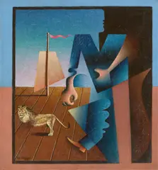 Hans Thiemann, Matrosenbild, 1935, Öl auf Leinwand