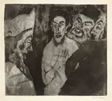 Emil Nolde, Schriftgelehrte, 1911, Radierung und Tonätzung auf Velin