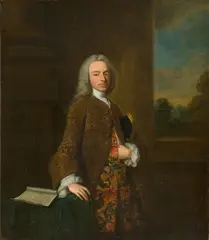 Thomas Hudson, Hon. Major Robert Fairfax (1707–1793), 7th Lord Fairfax of Cameron, Member of Parliament for Maidstone, Kent, Um 1742, Öl auf Leinwand