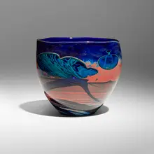 Planter by John Lewis, 2011, glass, sold Mar 2025