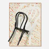 Garry Knox Bennett, Thonet Wall Series 3/4, 2006, lacquered wood and acrylic on wood in artist-made frame