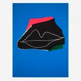 Hot Lips by Emerson Woelffer, 1968, acrylic and crayon on canvas, sold Mar 2025