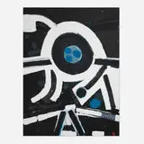 CST by Emerson Woelffer, 1995-96, oil and acrylic on canvas, sold Mar 2025