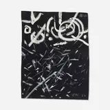 The Rest First Rain by Emerson Woelffer, 1996, oil on paper, sold Mar 2025