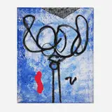 Untitled by Emerson Woelffer, 1986, oil and acrylic on canvas, sold Mar 2025