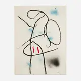 Emerson Woelffer, Untitled, 1986, mixed media on paper