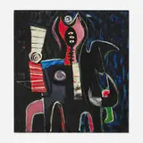 Untitled by Emerson Woelffer, 1954, oil on canvas, sold Mar 2025