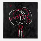 Untitled by Emerson Woelffer, 1985, oil and acrylic on canvas, sold Mar 2025