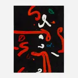 Untitled by Emerson Woelffer, 1992, acrylic on canvas, sold Dec 2024