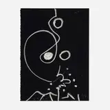 Untitled by Emerson Woelffer, 1999, oil stick on paper, sold Dec 2024