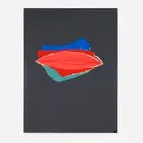 Untitled by Emerson Woelffer, 1967, acrylic and paper collage on artist's board, sold Dec 2024