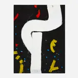 Untitled by Emerson Woelffer, 1995, oil and acrylic on canvas, sold Dec 2024