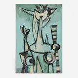 Emerson Woelffer, Untitled, 1946-51, oil on linen