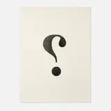 Karl Haendel, 3rd Question Mark, 2004, pencil on Arches