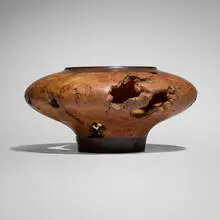 Marshall Magnuson, Bowl, 1975, rosewood, burl