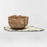 Eric Serritella, Trompe l'oeil bowl on plate, 2012, glazed and painted earthenware