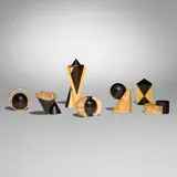 Hans and Jakob Weissflog, Collection of seven boxes, various woods
