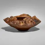 Bruce Mitchell, Bowl #4 (from the Star Chamber series), 1987, claro walnut burl