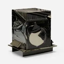 Steve Donegan, Lidded vessel, c. 1990, glazed earthenware