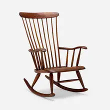 Robert Whitley, Early Whitley rocker, c. 1975, walnut