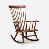 Robert Whitley, Early Whitley rocker, c. 1975, walnut